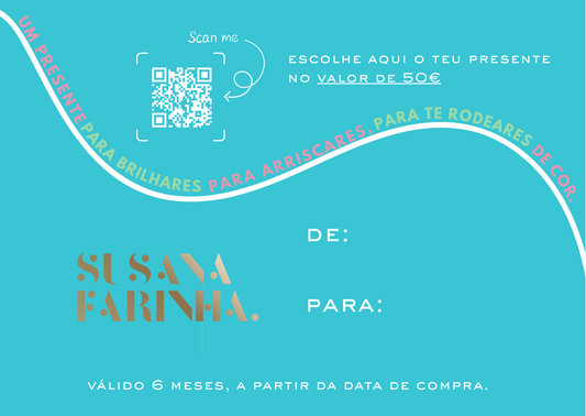 Cartão de Oferta Susana Farinha