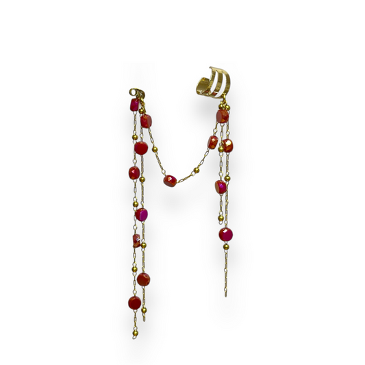 Sometimes I just need something RED - Ear Cuff e Travão