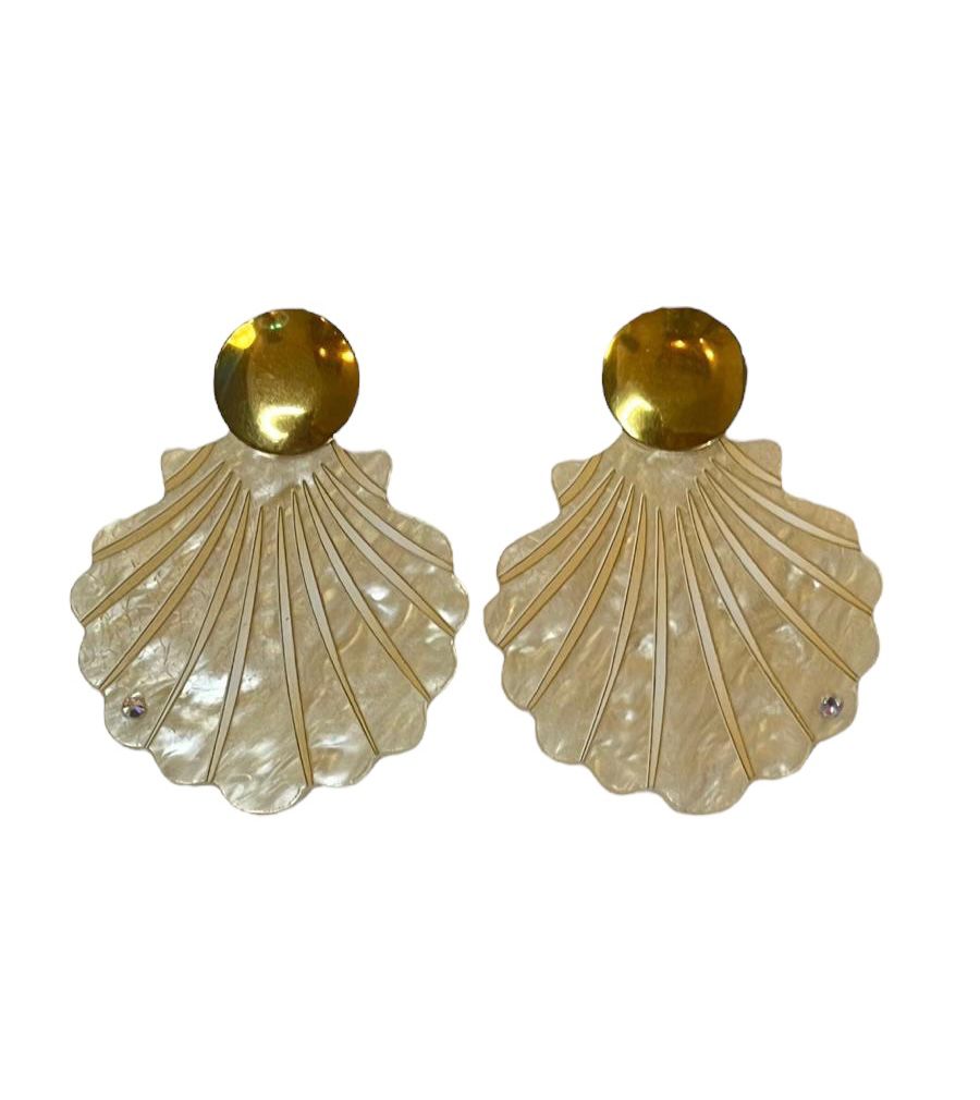 Silver Shell Earrings