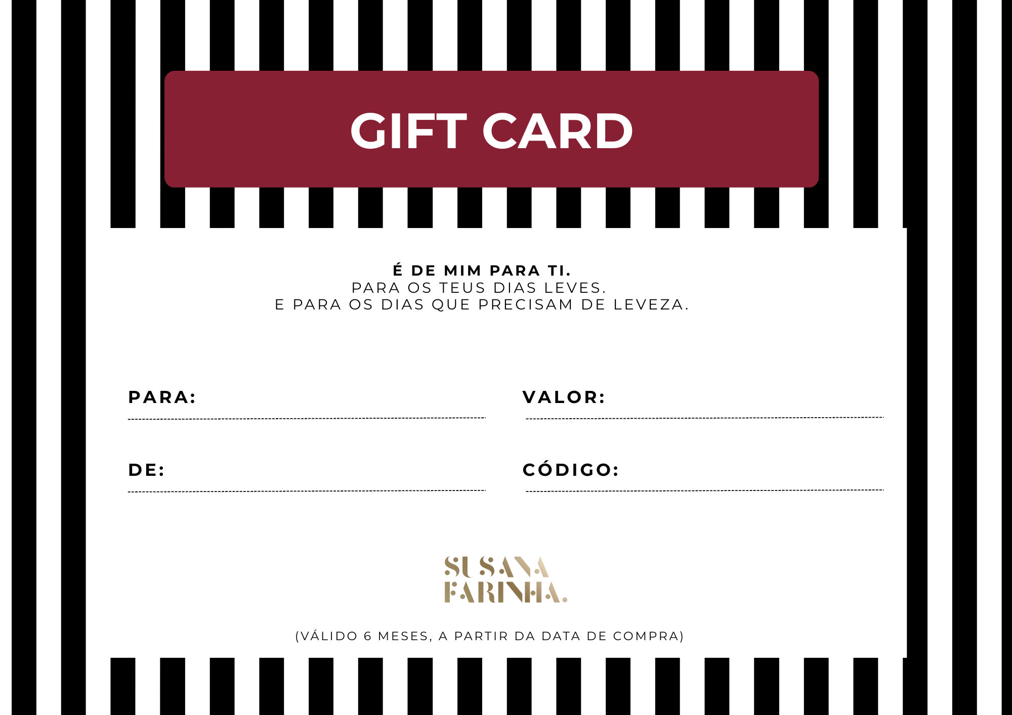 Cartão de Oferta Susana Farinha