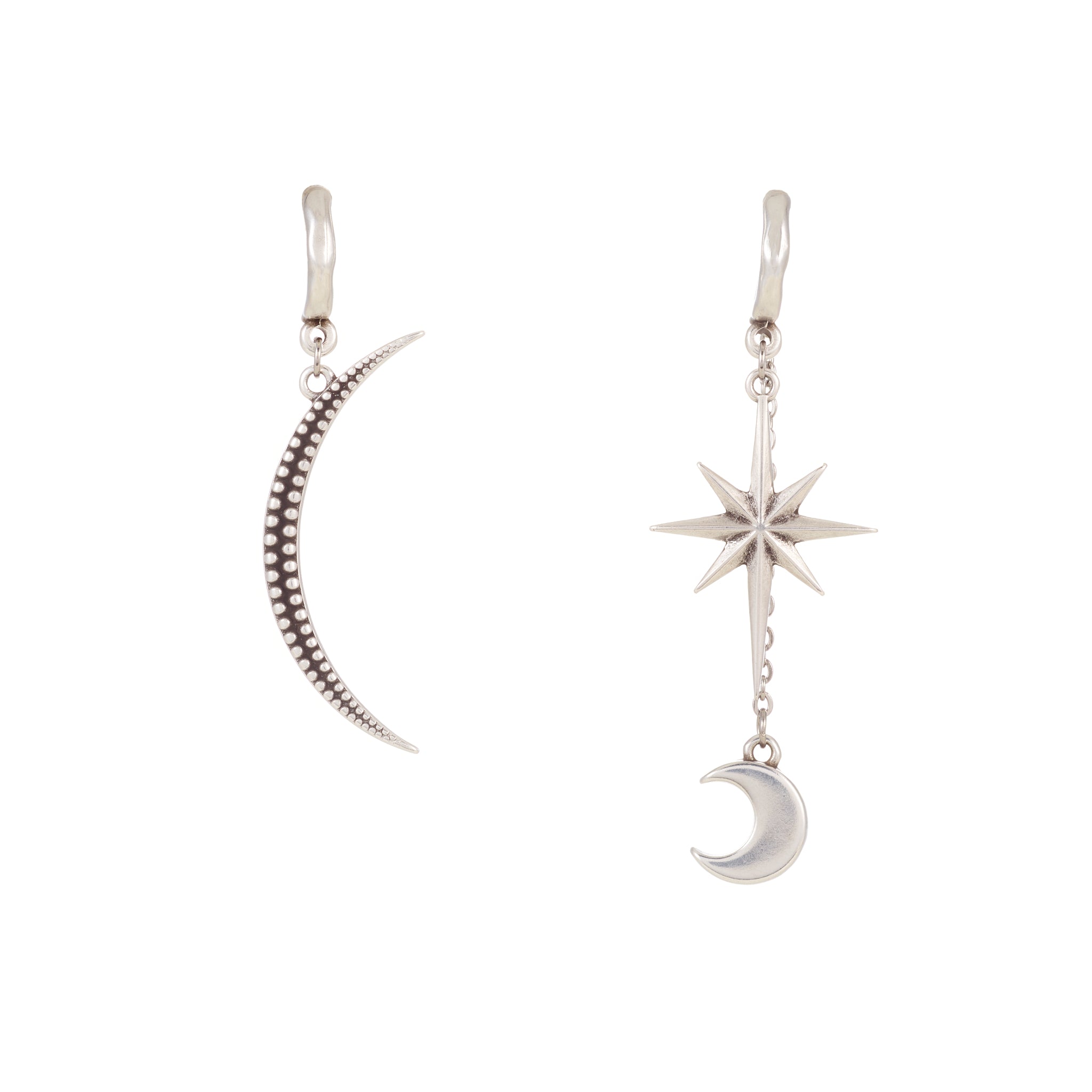Moon Earrings - Pair