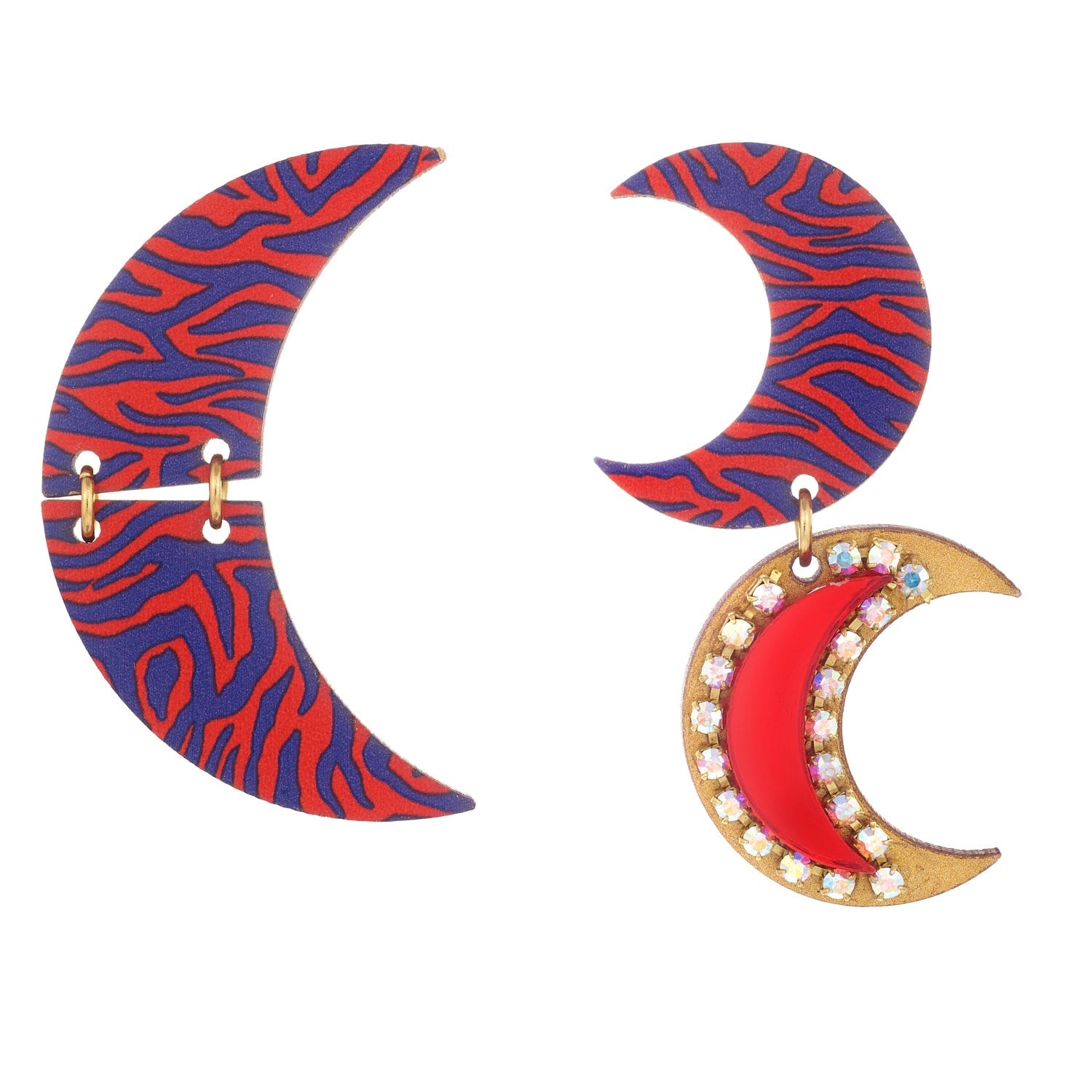Brincos Zebra Moon