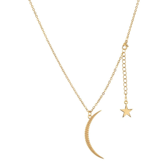 Moon and Star necklace